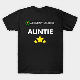 Achievement Unlocked - Gamer Girl Became an Auntie T-Shirt